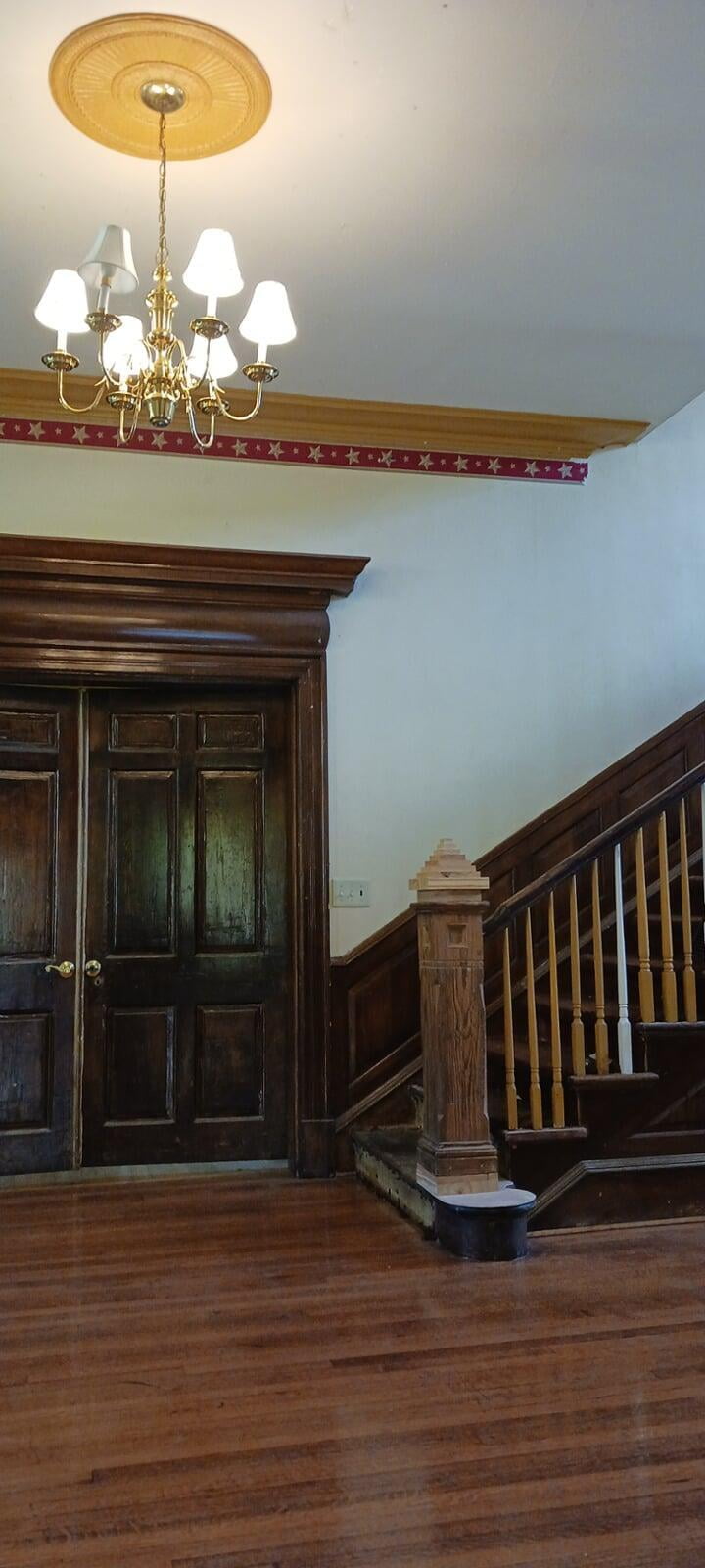 Front Stairway Banister